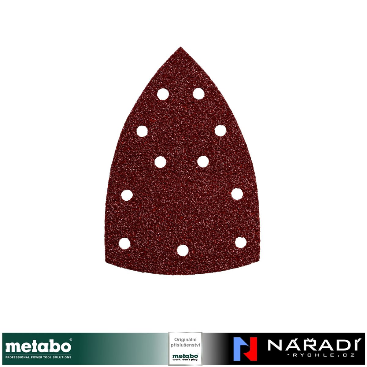 10 brusných papírů se suchým zipem Metabo 100x150 mm