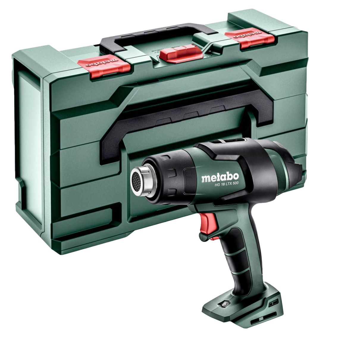 Aku horkovzdušná pistole Metabo HG 18 LTX 500, 18V, metaBOX