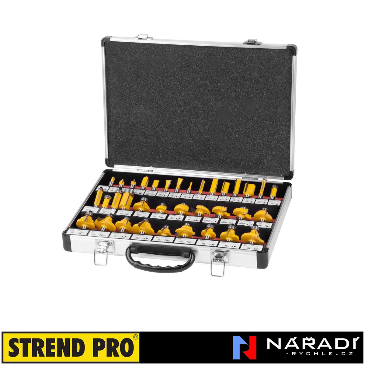 Sada fréz 8 mm Strend Pro, 35-dílná