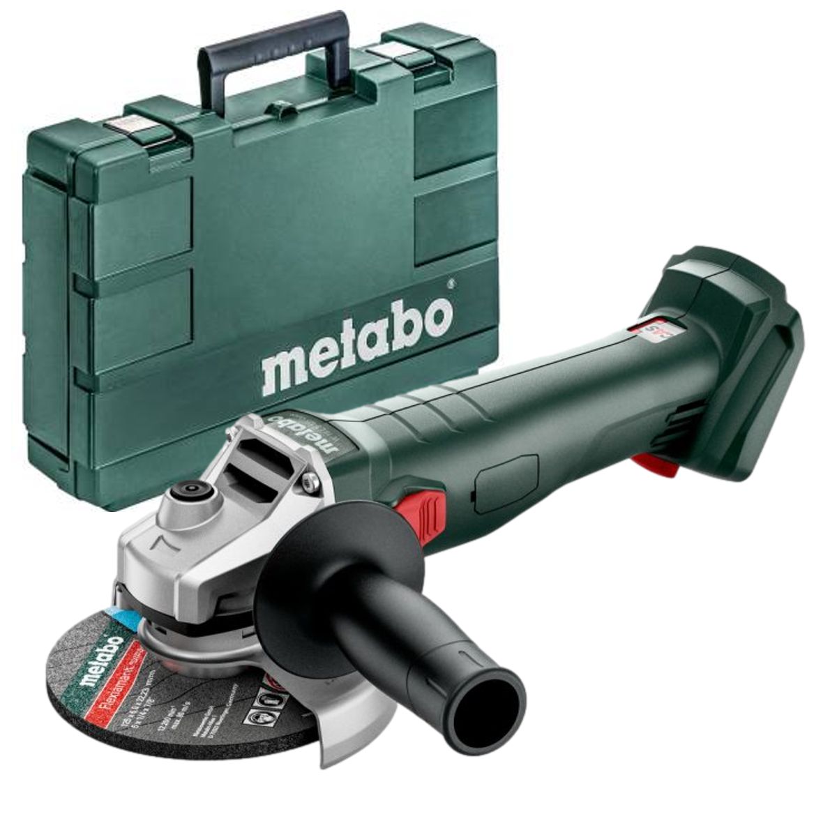 Aku úhlová bruska Metabo W 18 L 9-125, 18V, kufr
