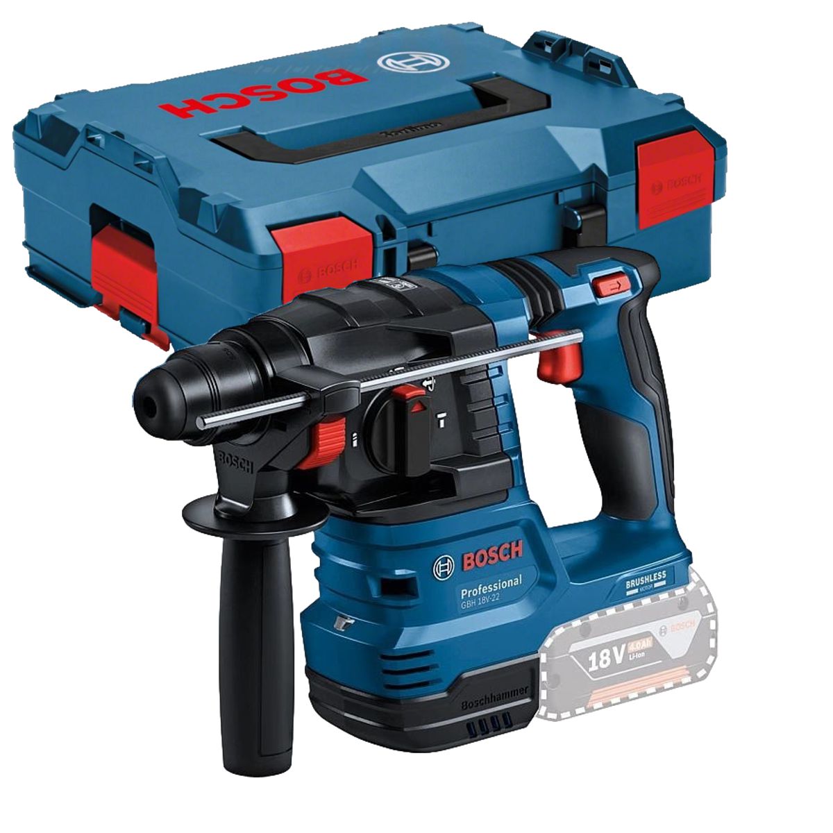 Aku vrtací kladivo BOSCH PRO GBH 18V-22, 18V