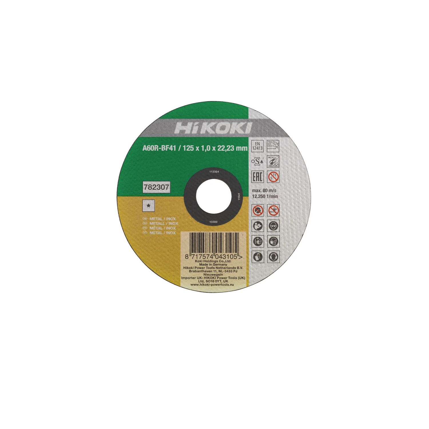 Kotouč řezný Inox HiKOKI, 125x1,0
