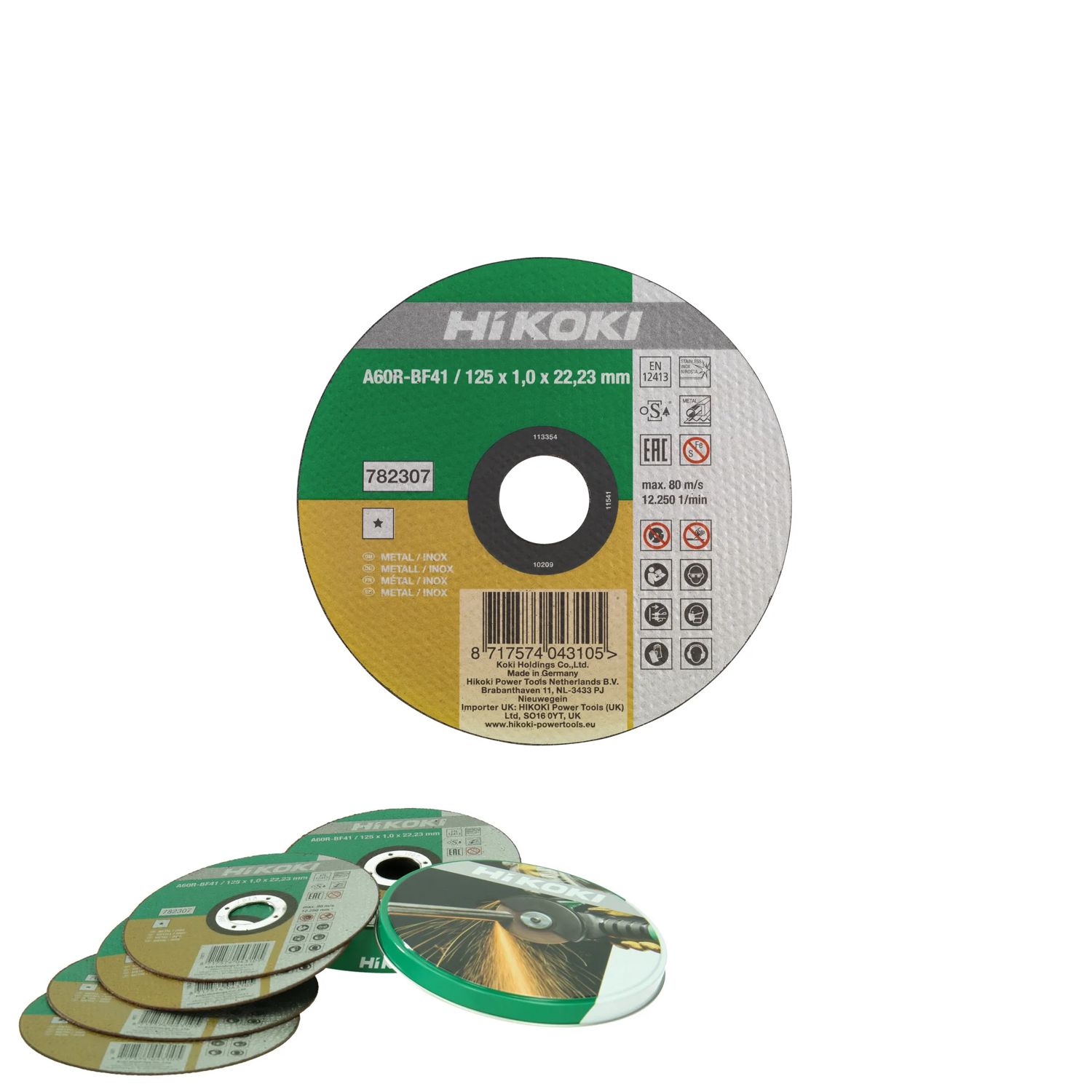Kotouč řezný Inox HiKOKI, 125x1,0, 10ks