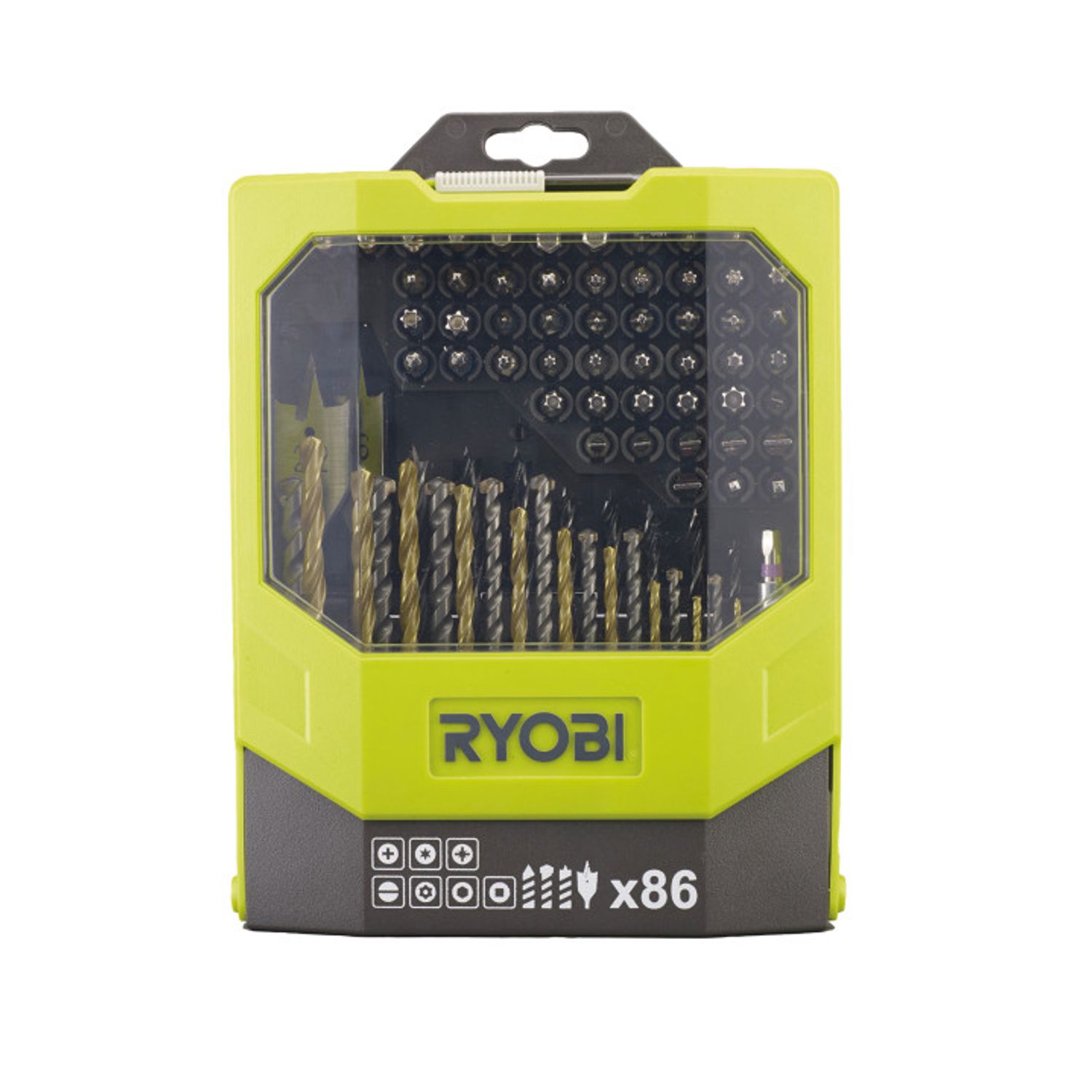 Vrtací a šroubovací sada RYOBI RAK86MIXC, 86ks