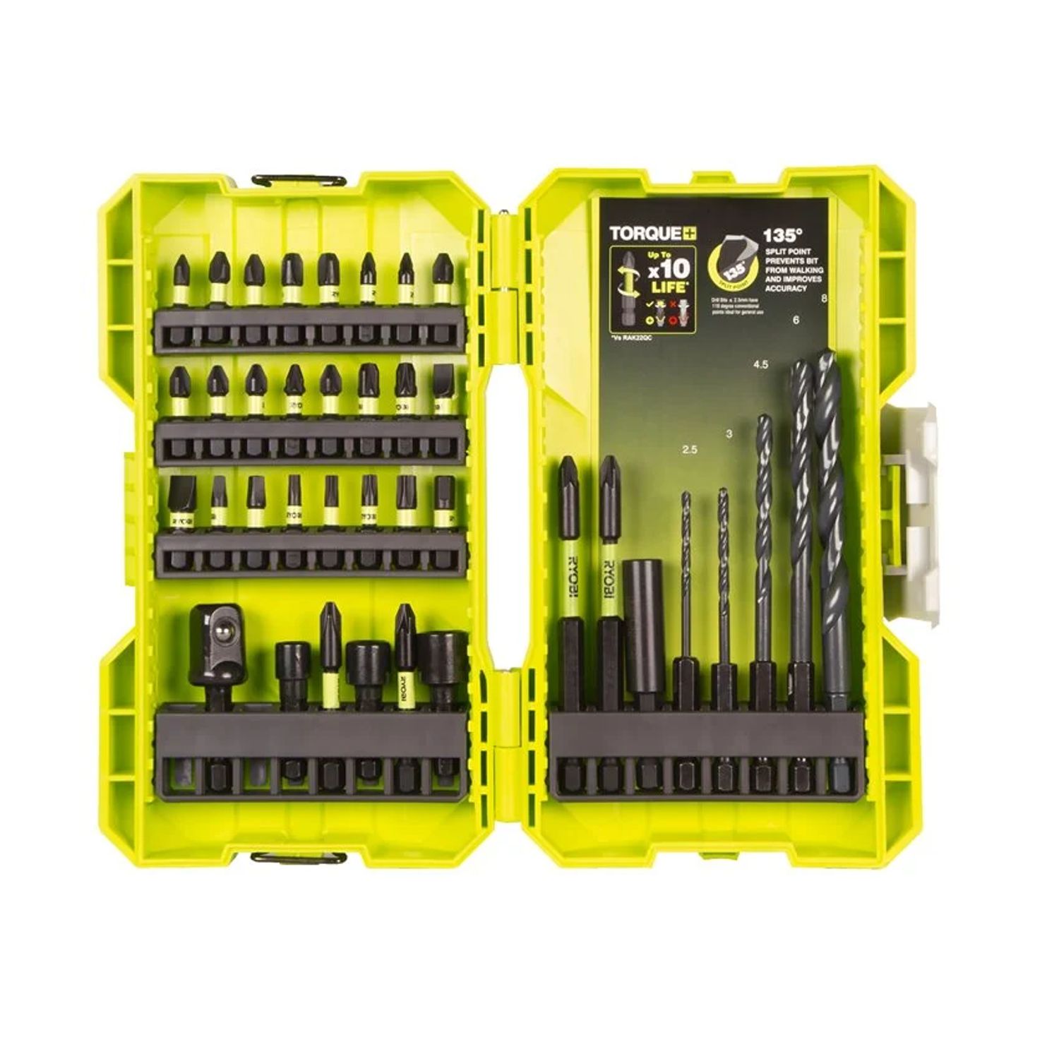 Vrtací a šroubovací sada RYOBI RAK38DSDI2 Torque+, 38 ks