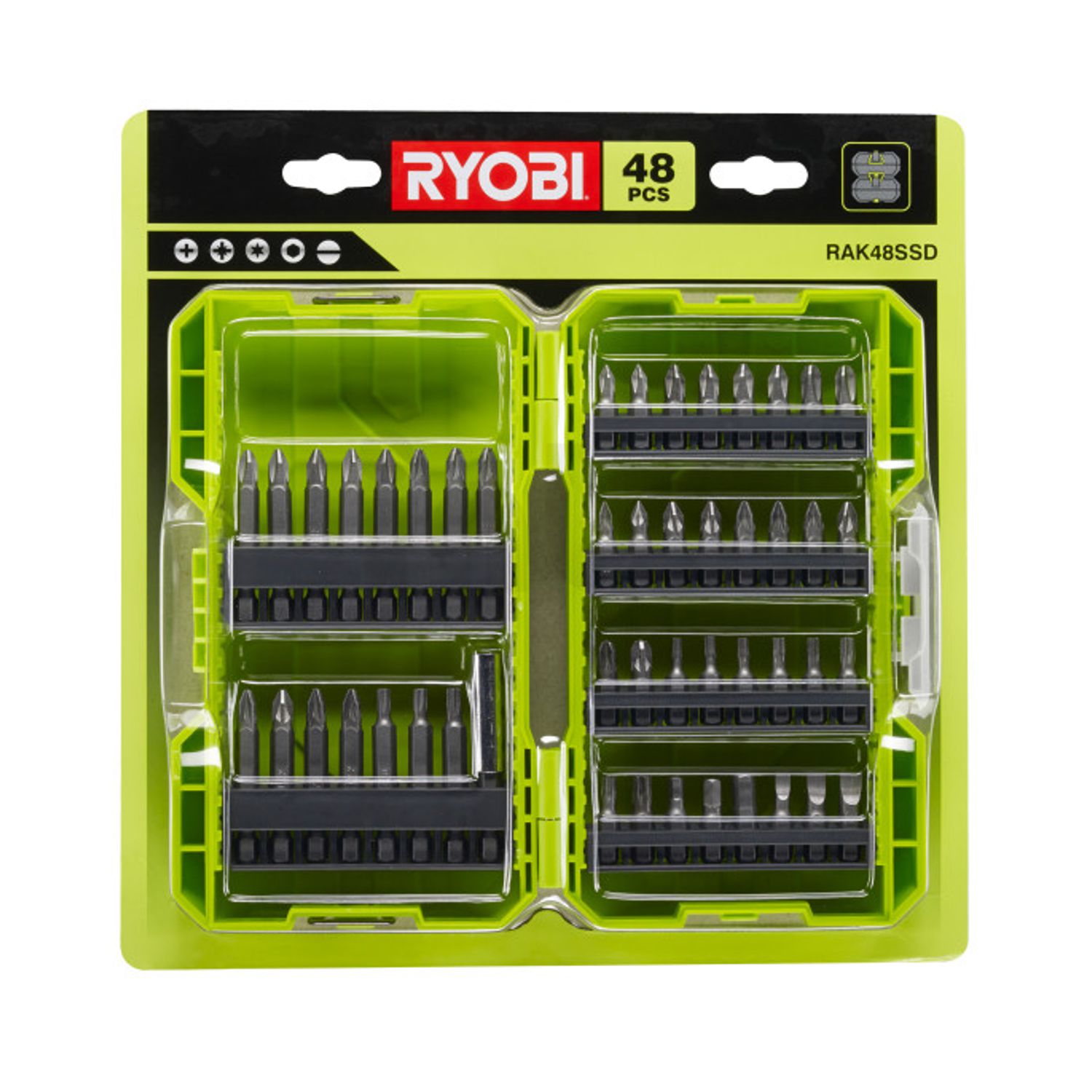 Sada šroubovacích bitů Ryobi RAK48SSD, 48 ks