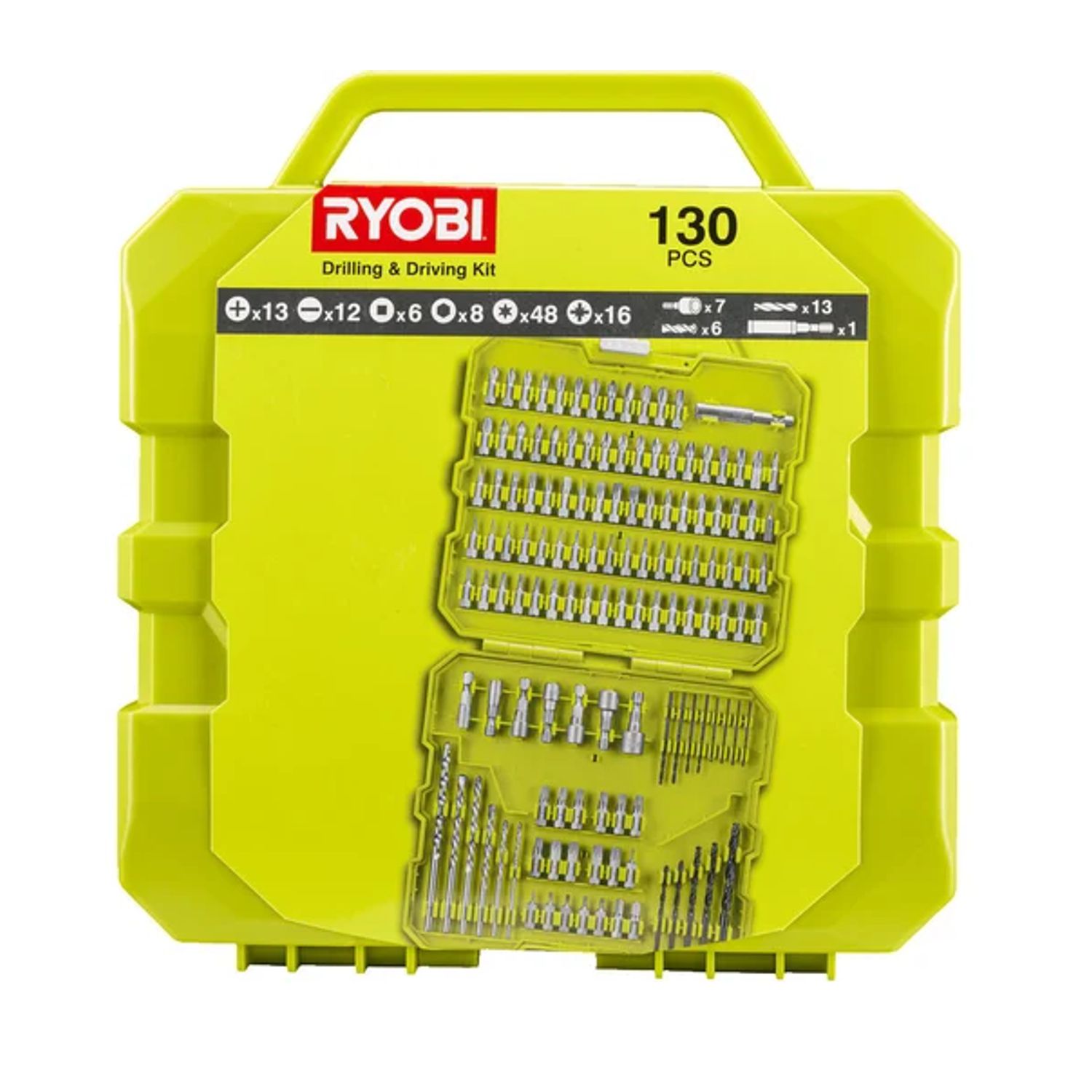 Vrtací a šroubovací sada RYOBI RAKDD130, 130 ks