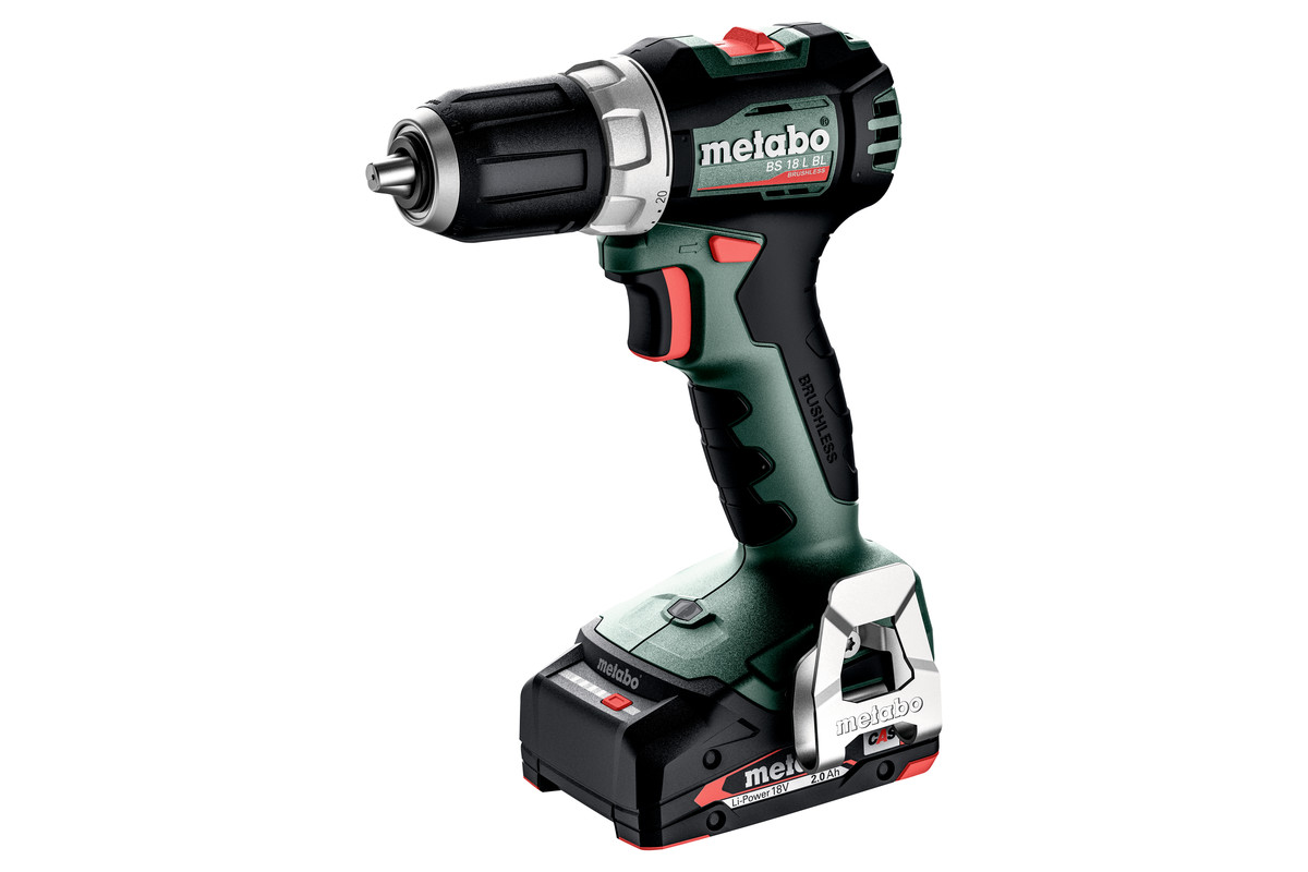 Aku vrtací šroubovák Metabo BS 18 L BL SET, 2×2Ah, 18V, mobilní dílna