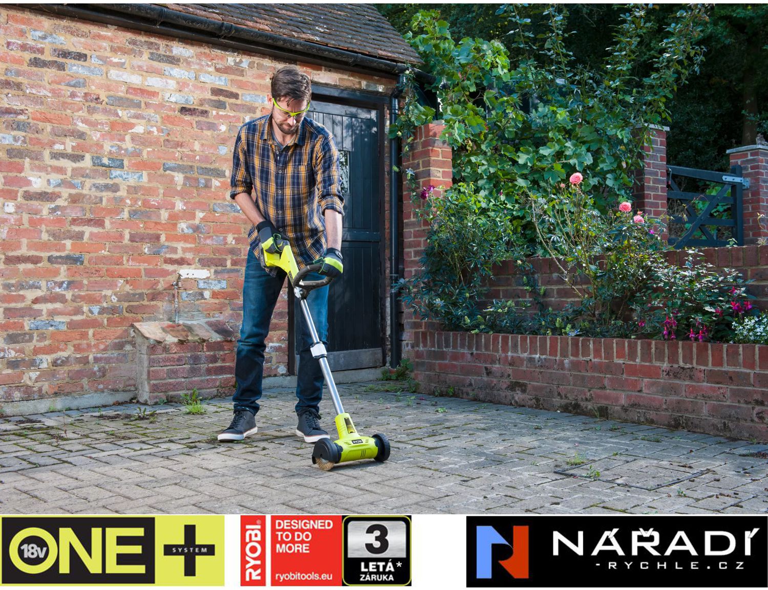 Aku čistič spár Ryobi RY18PCA-0, 18V