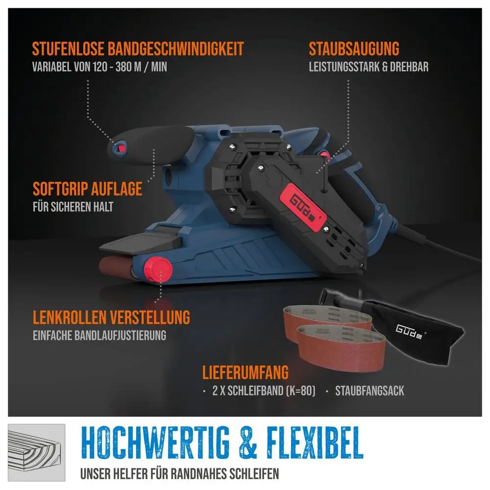 Pásová bruska Güde BS 76-900 E