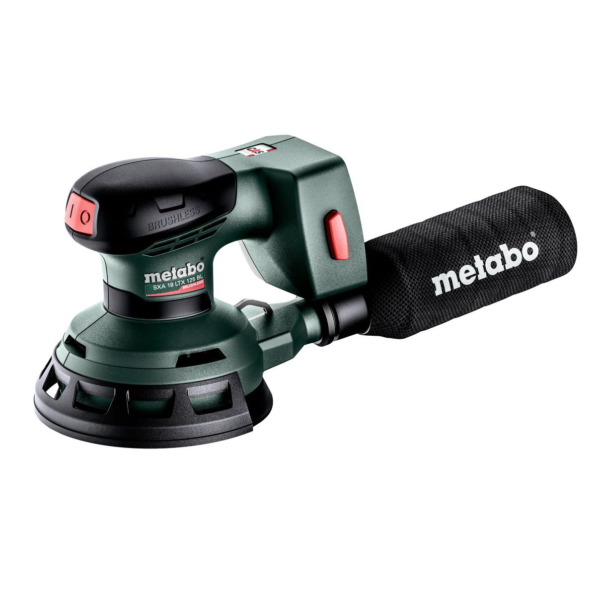 Aku excentrická bruska Metabo SXA 18 LTX 125 BL, metaBOX