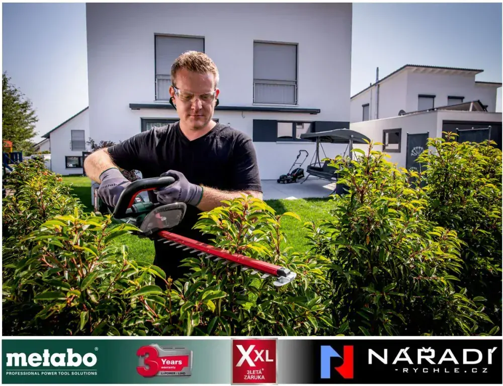 Aku plotostřih Metabo HS 18 LTX 55, 2×2Ah, 18V