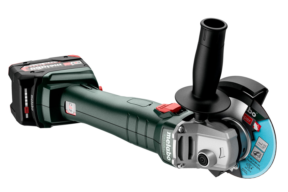 Aku úhlová bruska Metabo W 18 L 9-125 Quick, 18V, metaBOX