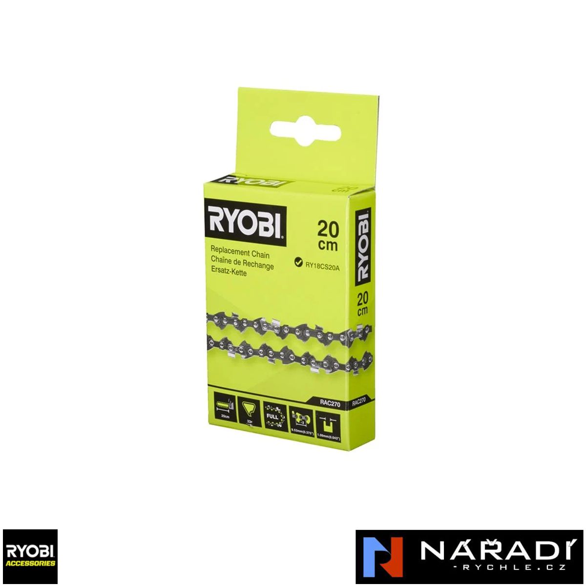 Řetěz Ryobi RAC270, 20cm