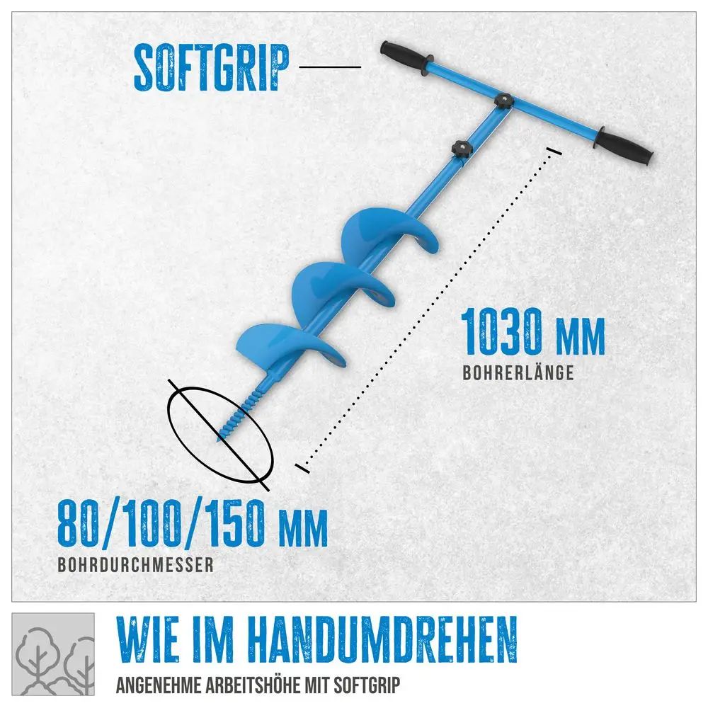 Ruční zemní vrták Güde GH 80-150 3 v 1