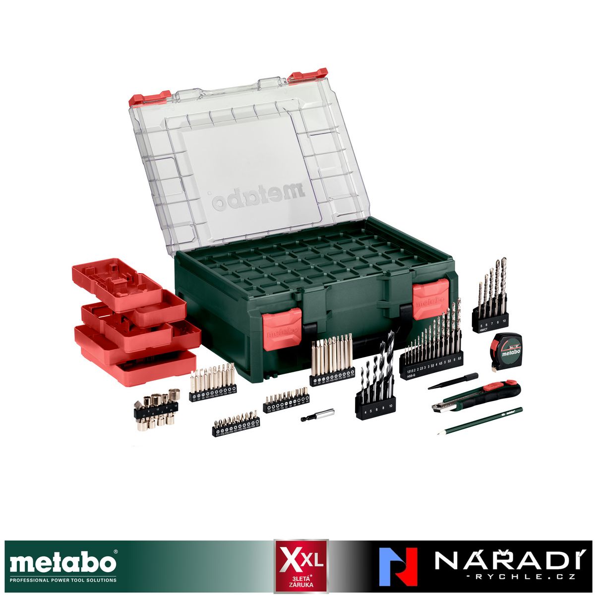 Příklepová vrtačka Metabo SBE 650 set - Mobilní dílna