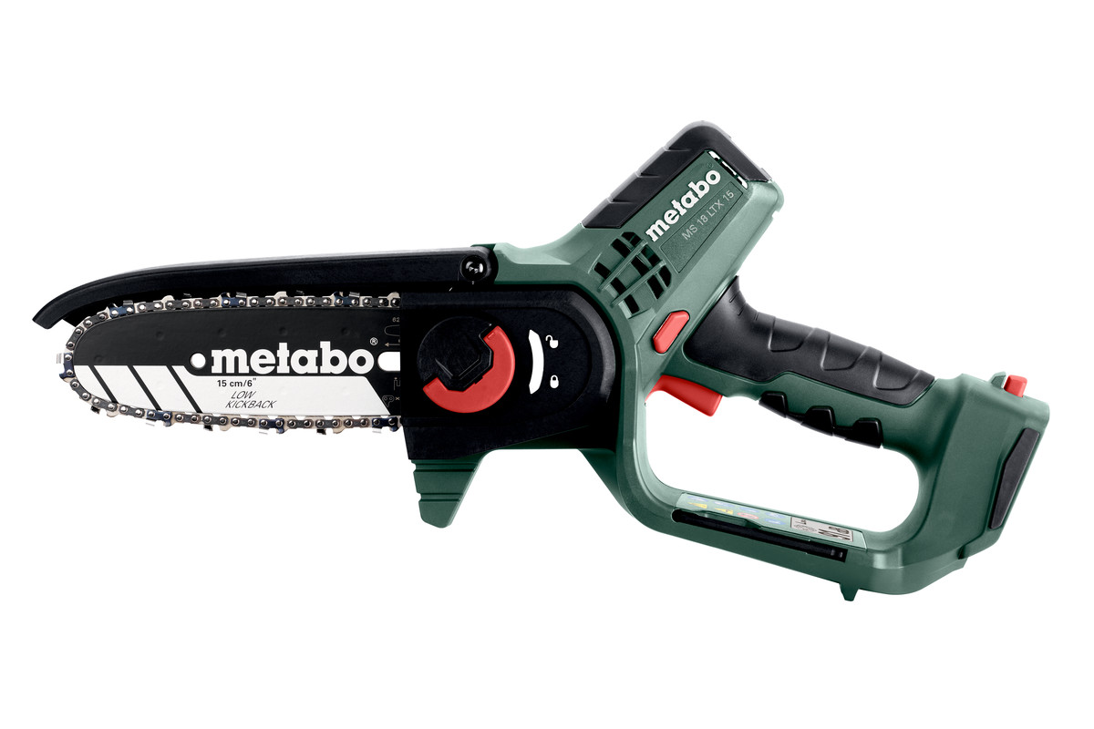 Aku řetězová pilka Metabo MS 18 LTX 15, 1×2Ah, taška, 18V