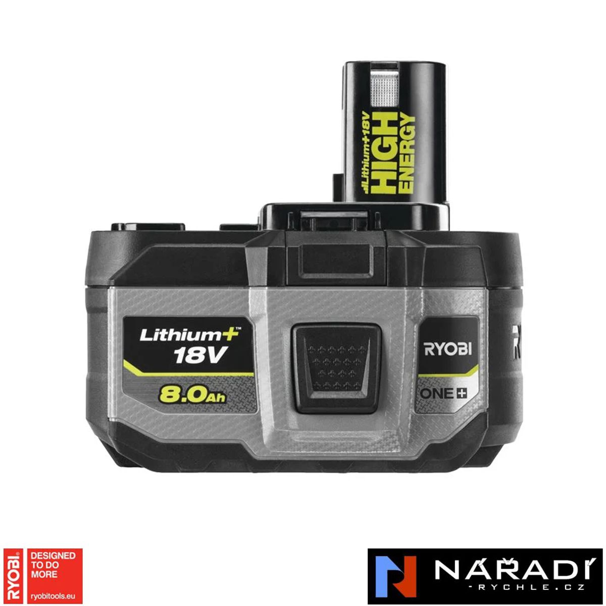 Akumulátor 8,0 Ah RYOBI RB1880T, 18V, High Energy