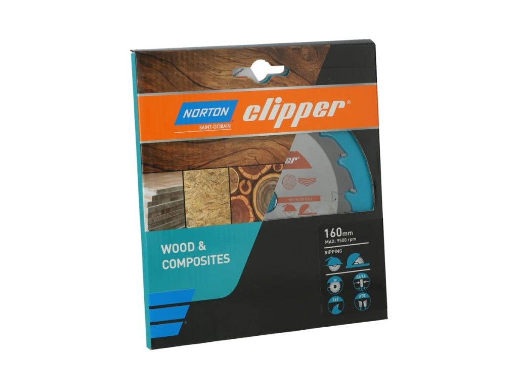Pilový kotouč Norton Clipper, 160x20 Z16 Wood ripping