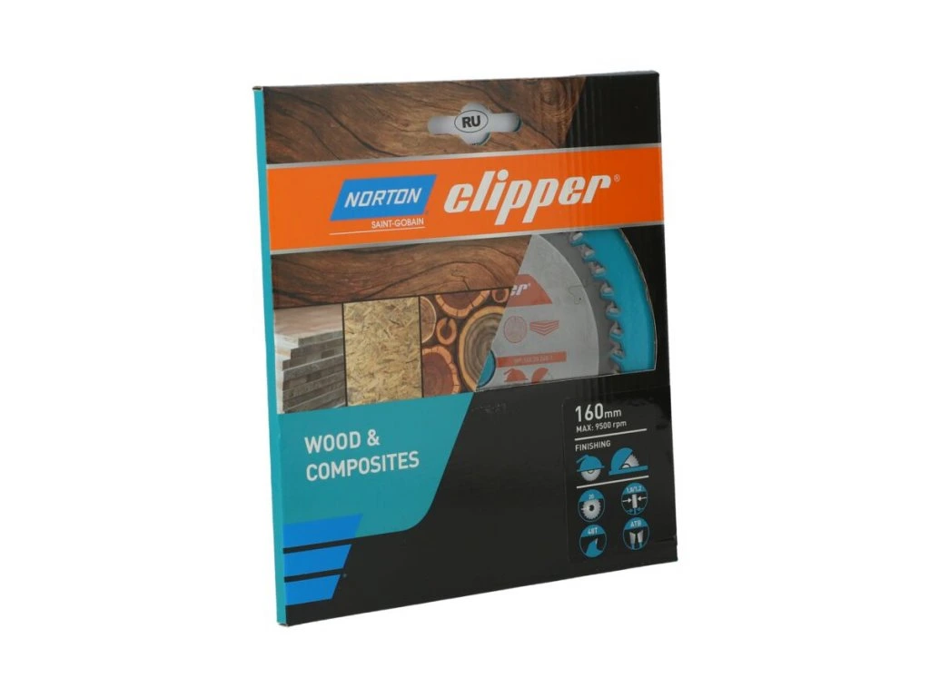 Pilový kotouč Norton Clipper, 160x20 Z48 Wood finishing
