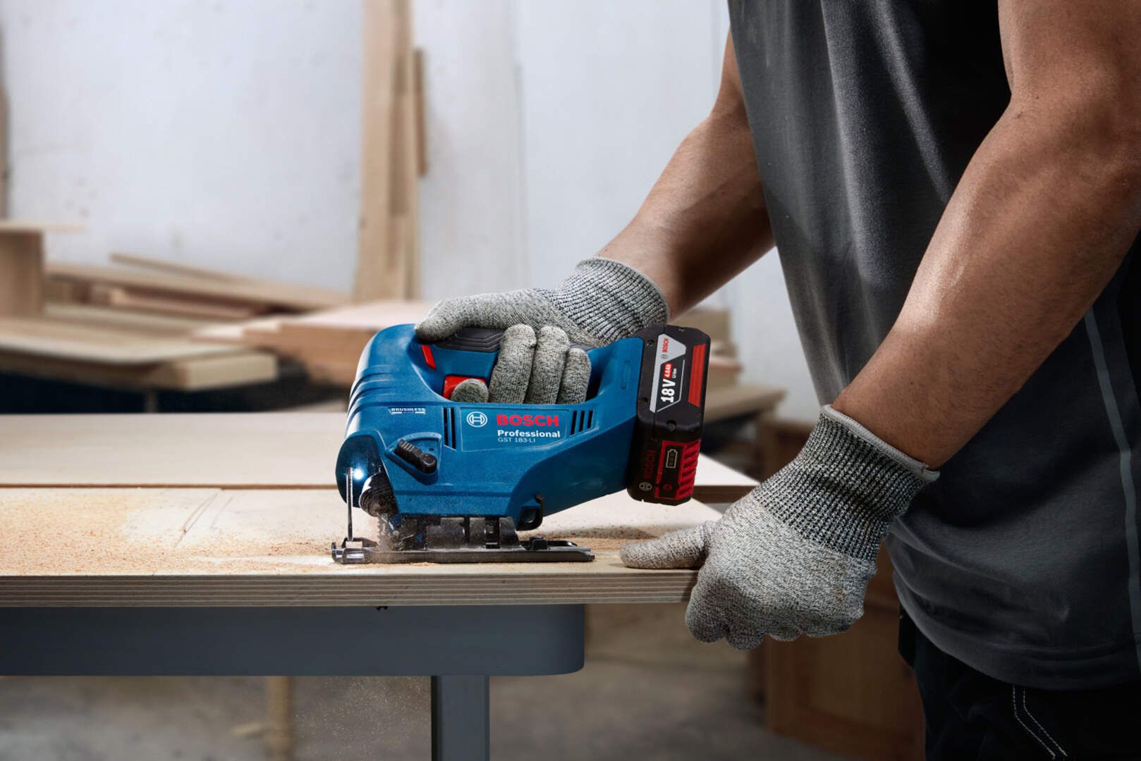 Aku přímočará pila BOSCH GST 183-LI, 18V