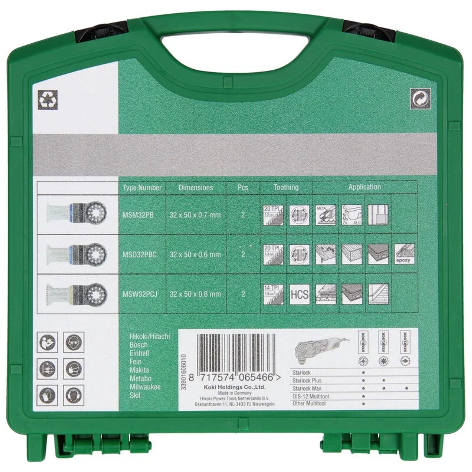 Sada pilových listů HiKOKI, (Starlock), 6-dílná