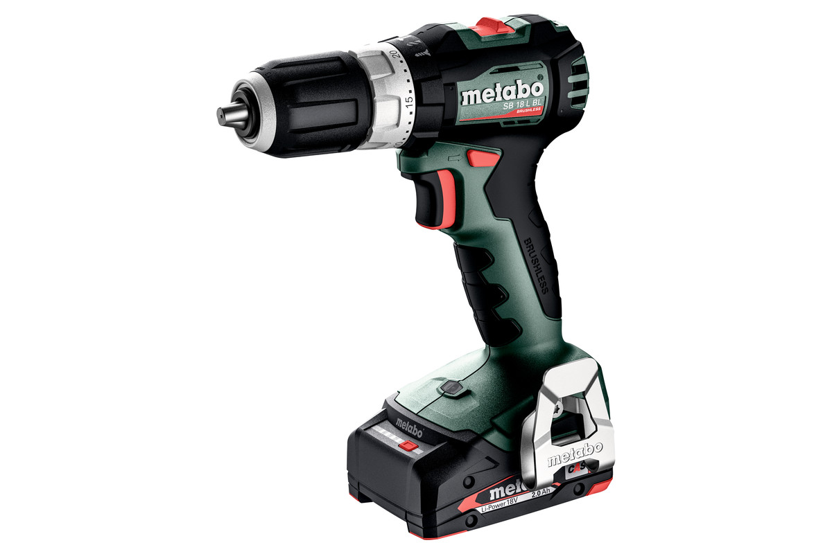 Aku příklepová vrtačka Metabo SB 18 L BL, 2×2Ah, 18V, metaBOX