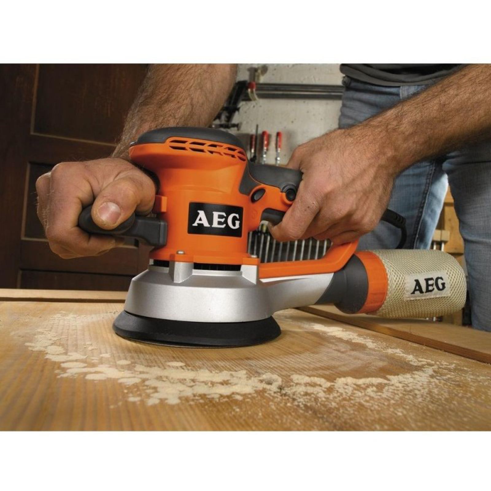 Excentrická bruska AEG EX 150 ES, 440W, kufr