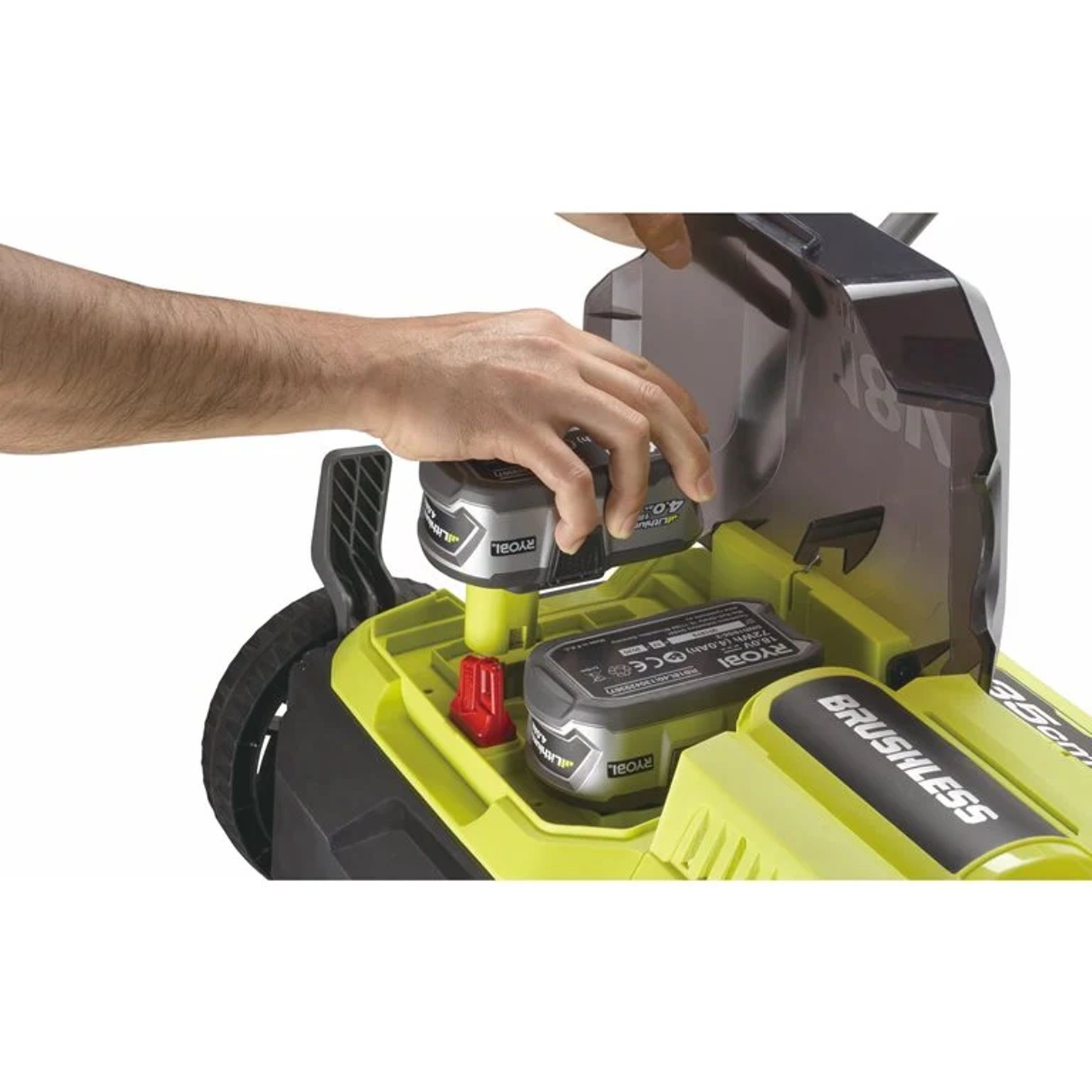 Aku vertikutátor Ryobi RY18SFX35A-240, 2×4Ah, 18V