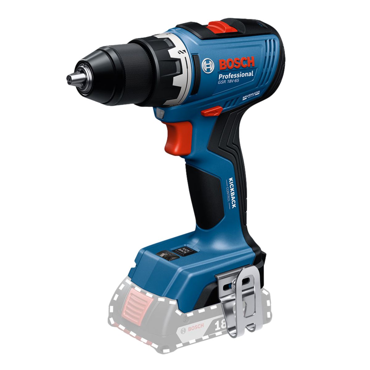 Aku vrtačka BOSCH PRO GSR 18V-65, 2×5Ah, 18V, L-BOXX