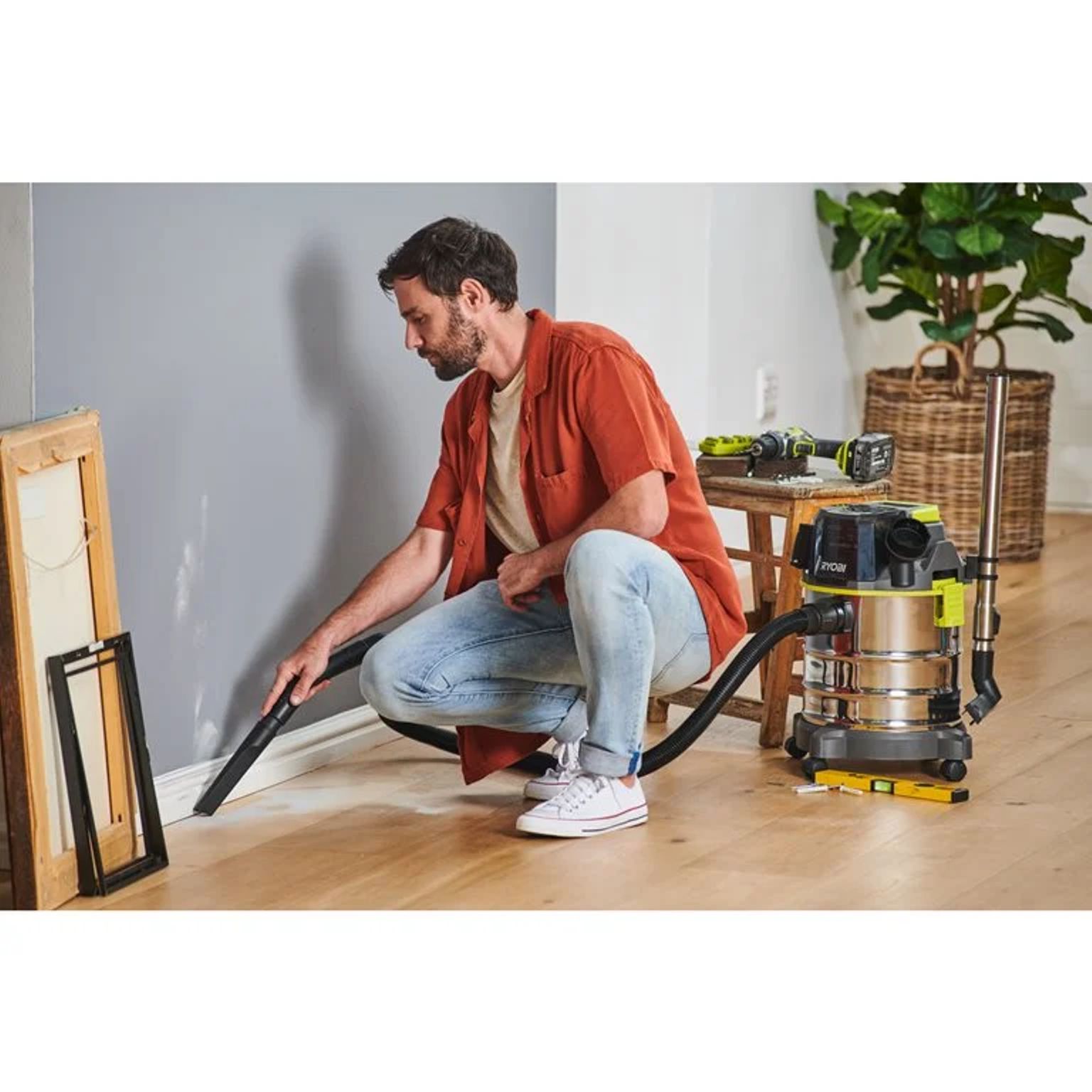 Aku vysavač Ryobi R18WDV-0, 18V