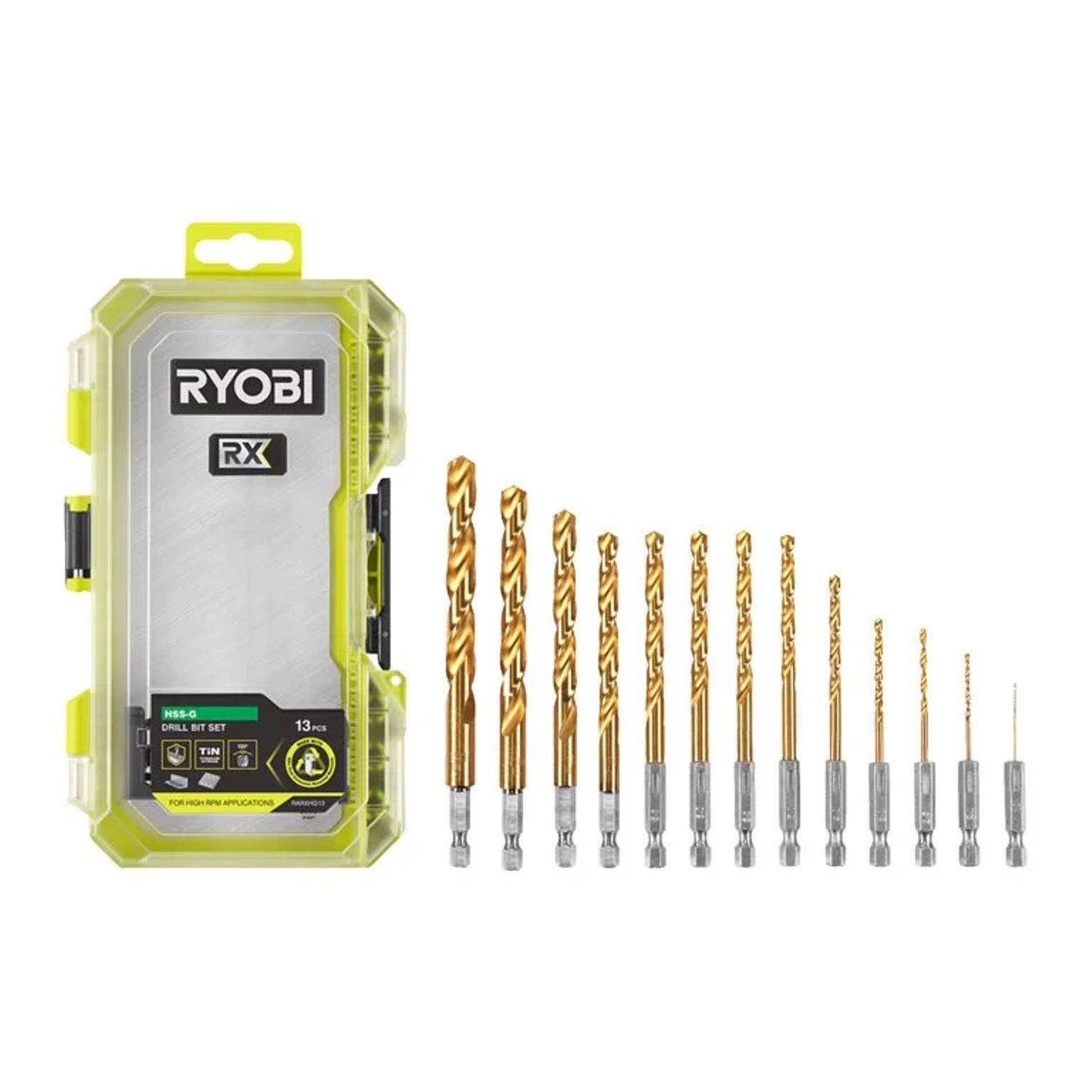 RX sada vrtáků do kovu RYOBI RARXHG13, 13 ks