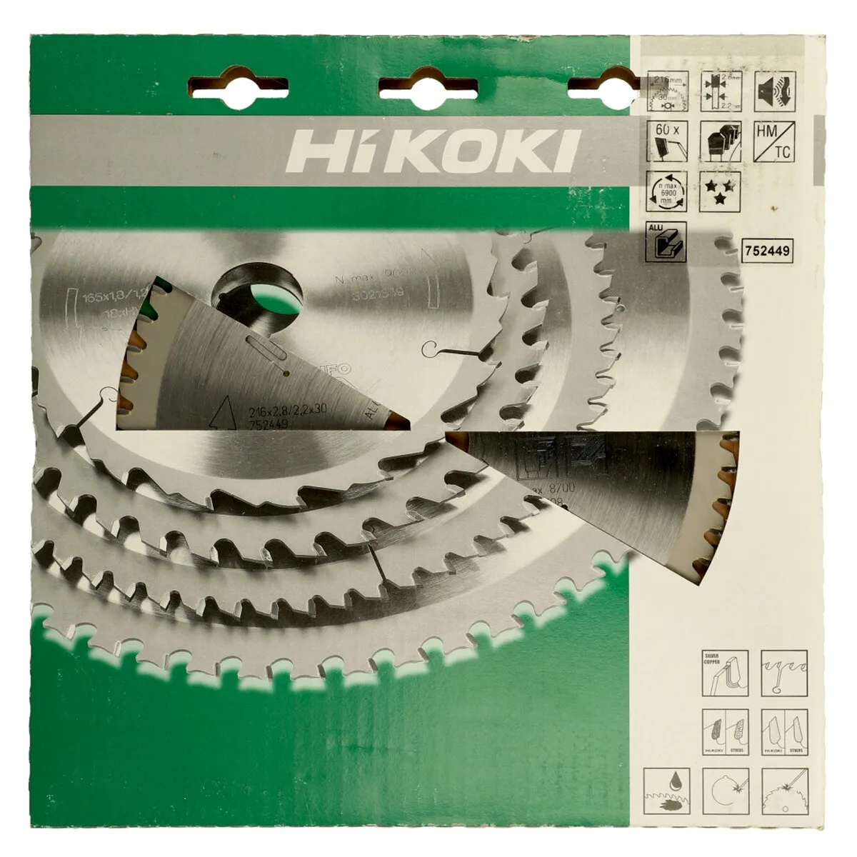 Kotouč na laminát a hliník HiKOKI 216x30 mm, 60z