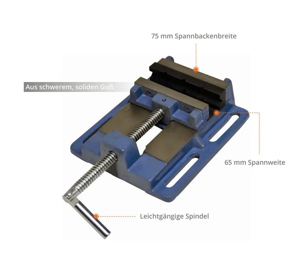 Strojní svěrák Güde 75 mm