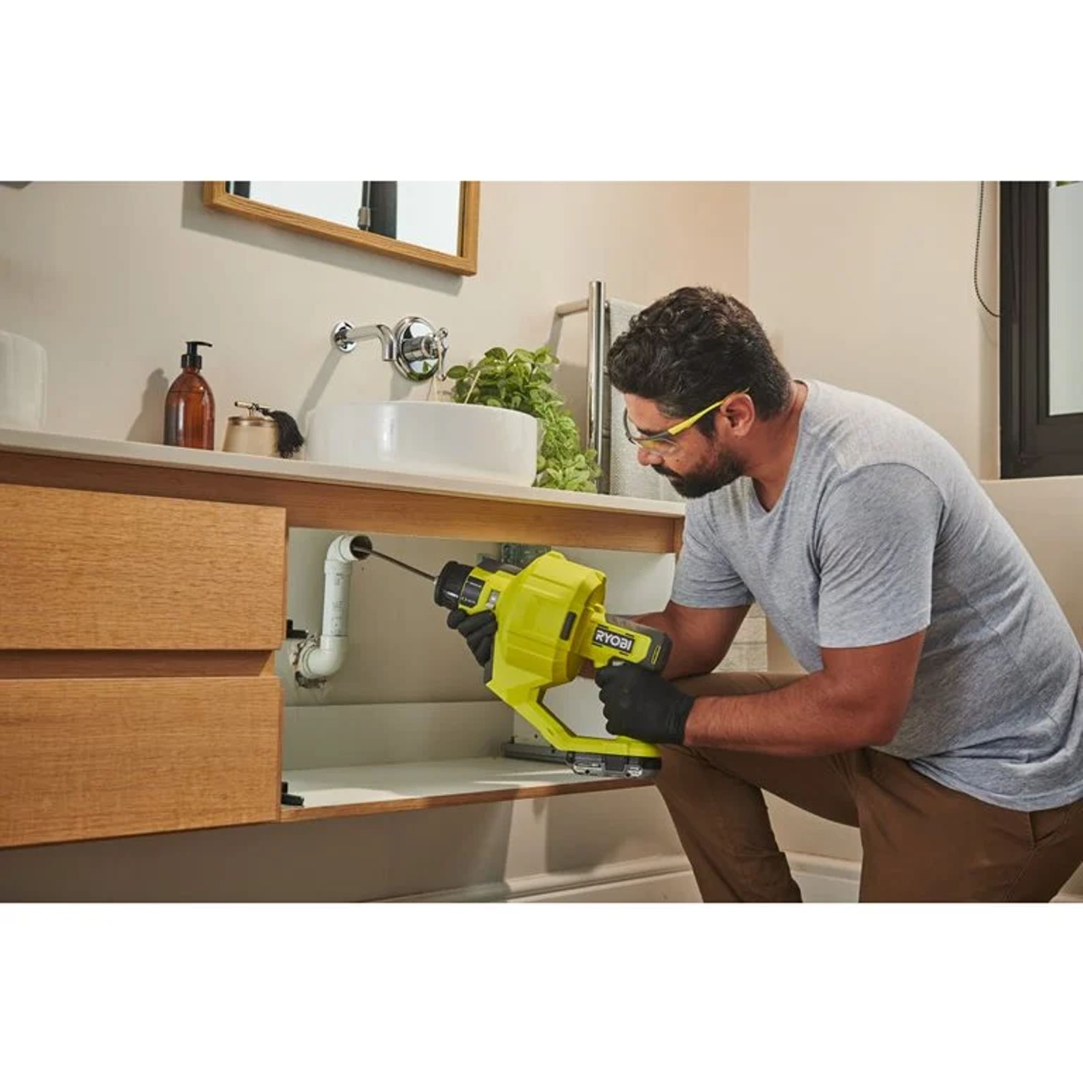 Aku spirálový čistič odpadů Ryobi RDA18-0, 18V