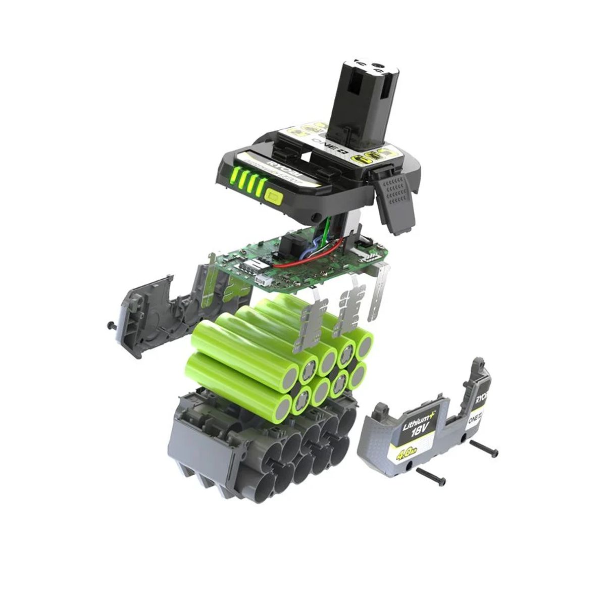 Aku set 2×4,0 Ah - Ryobi RC18120A-240X, 18V