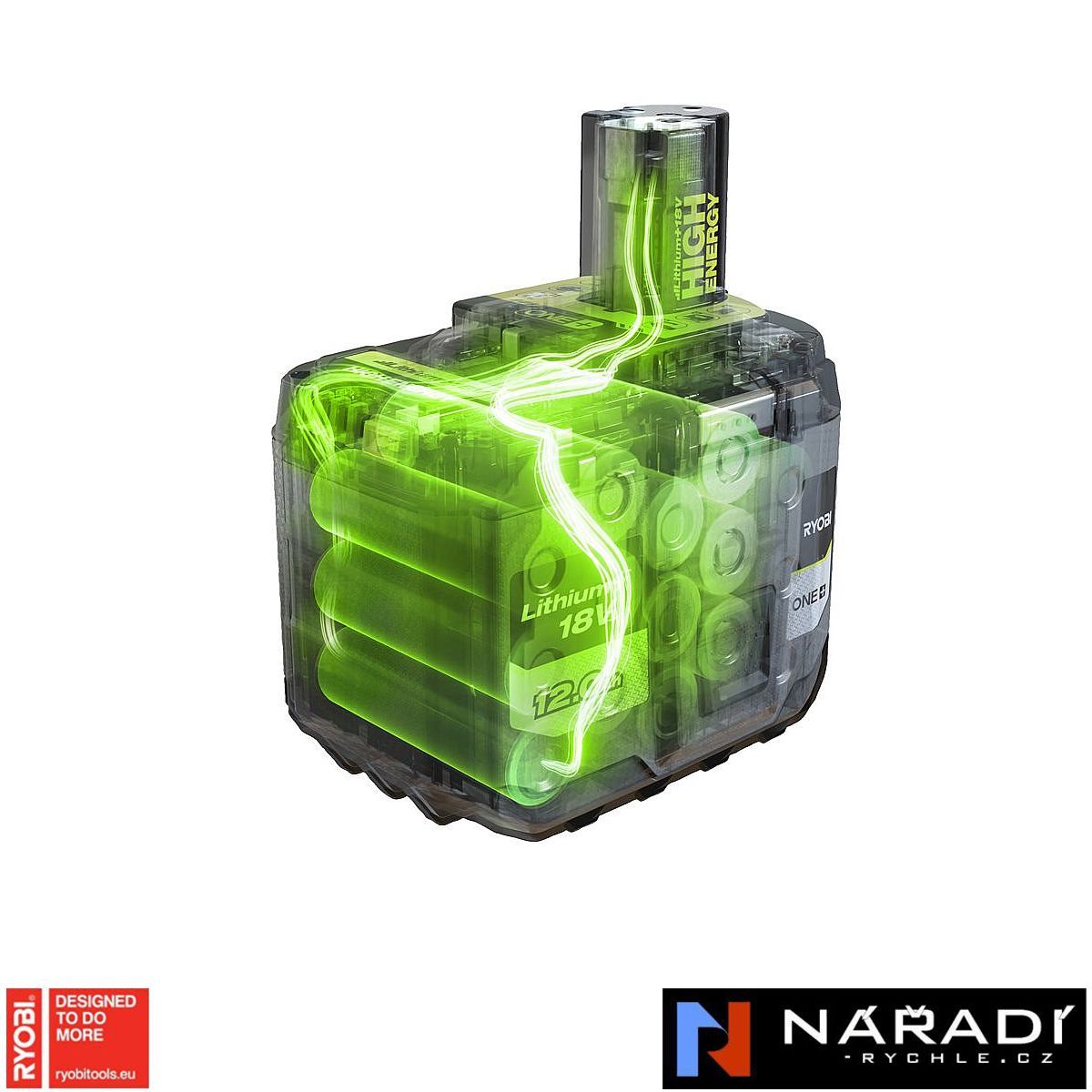 Akumulátor 12,0 Ah RYOBI RB18120T, 18V, High Energy