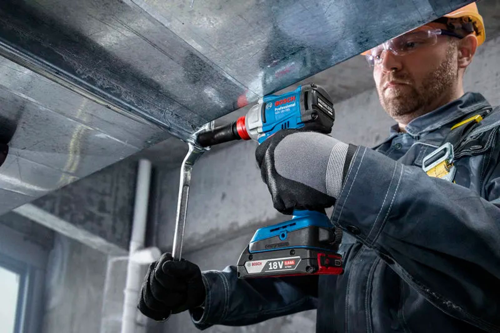 Aku rázový utahovák BOSCH PRO GDX 18V-285, 18V