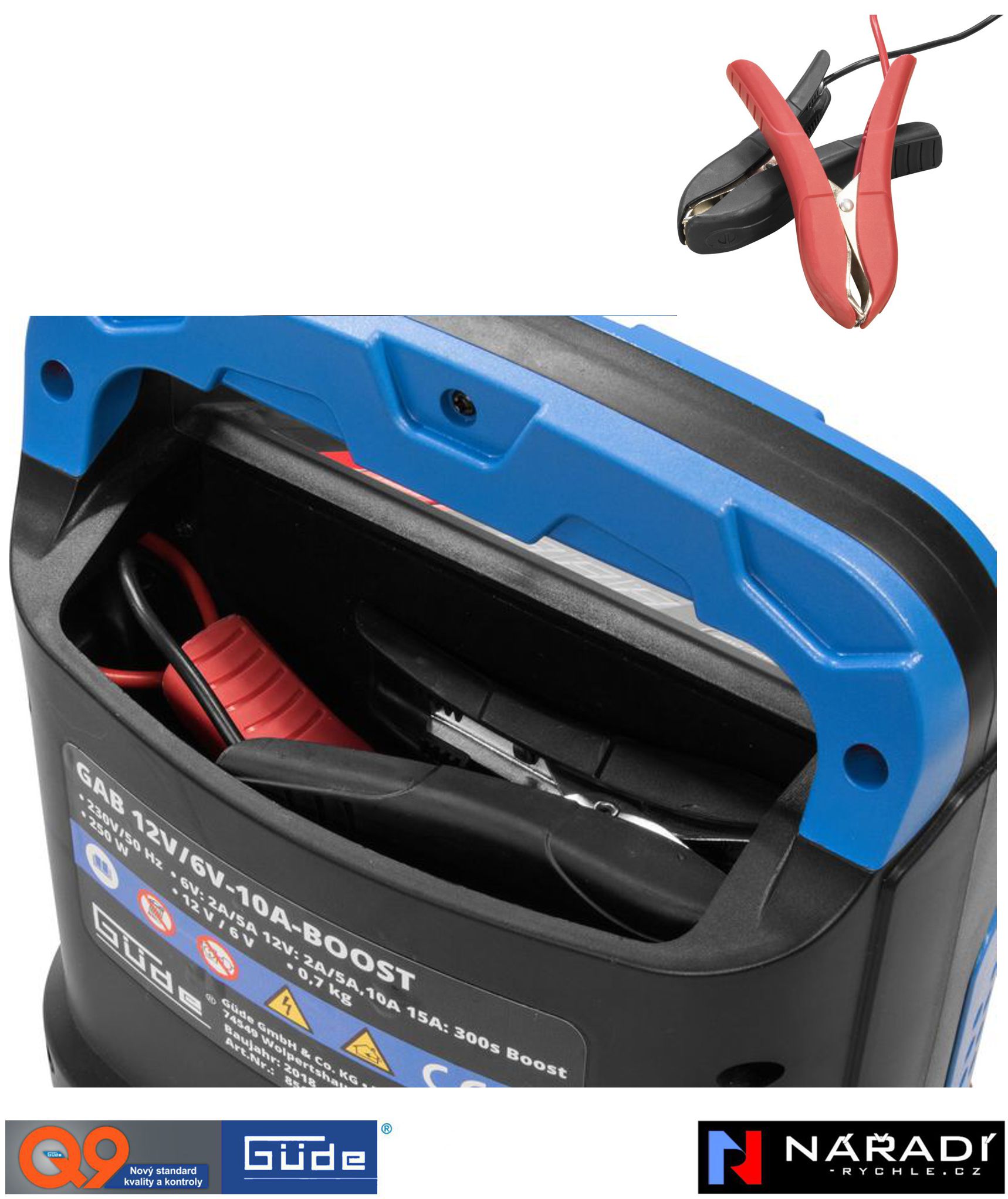 Nabíječka baterií Güde GAB 10 A BOOST