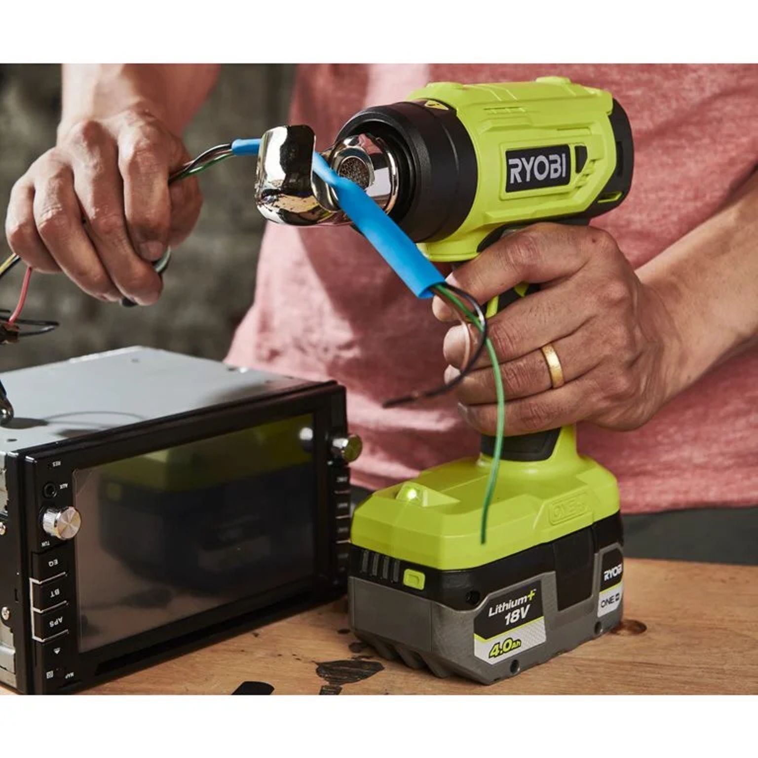 Aku horkovzdušná pistole Ryobi R18HG-0, 18V