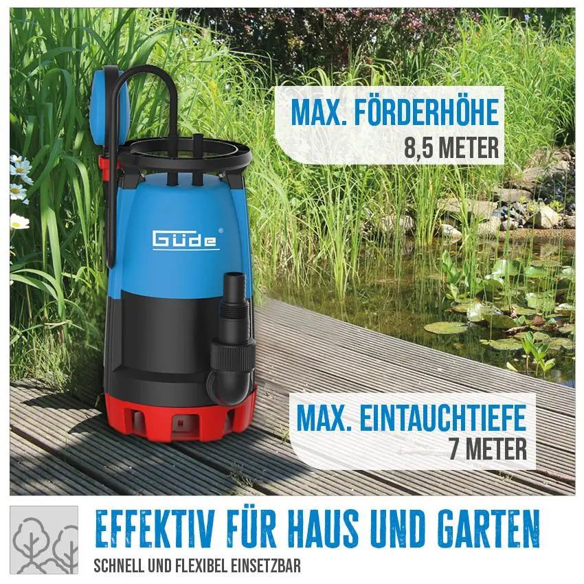 Kombinované ponorné čerpadlo Güde GS 751