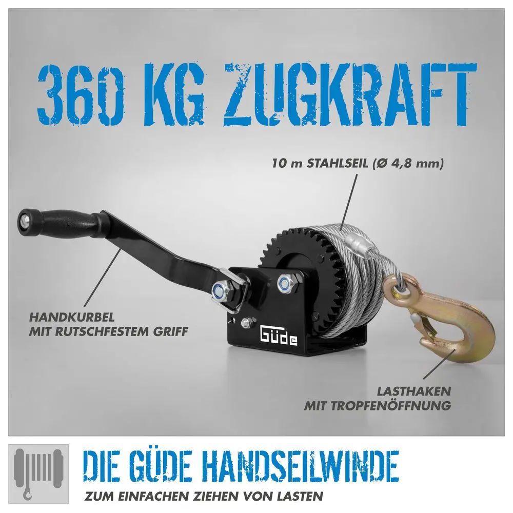 Lanový naviják Güde Typ 360