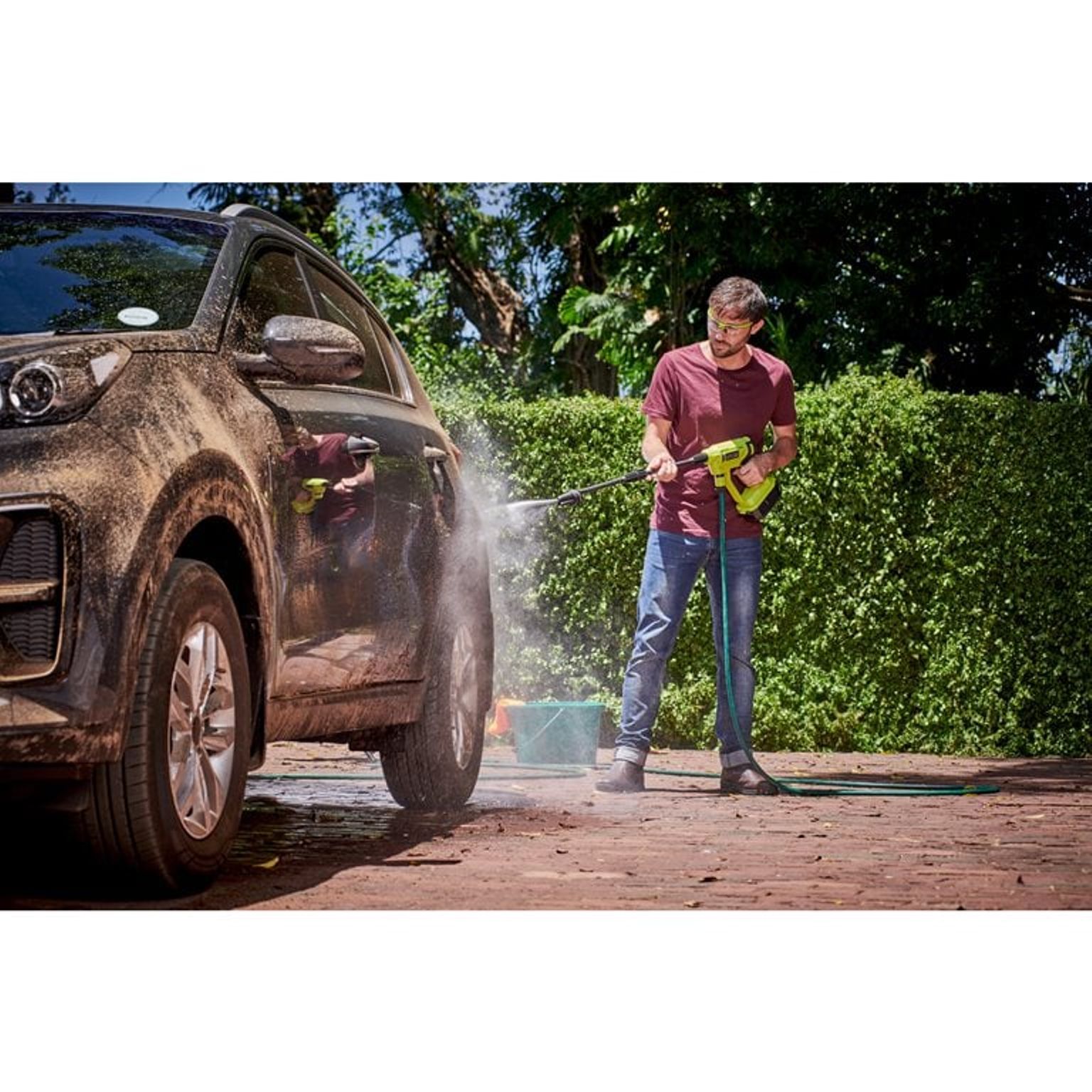 Aku vysokotlaký čistič EZClean Ryobi RY18PW22A-125, 1×2,5Ah, 18V