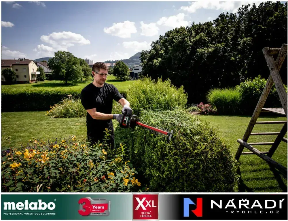 Aku plotostřih Metabo HS 18 LTX 55, 2×2Ah, 18V