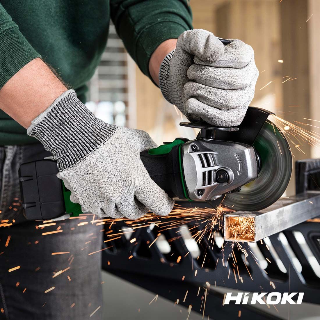 Aku úhlová bruska HiKOKI G18DSL2W4Z, 18V, 115mm