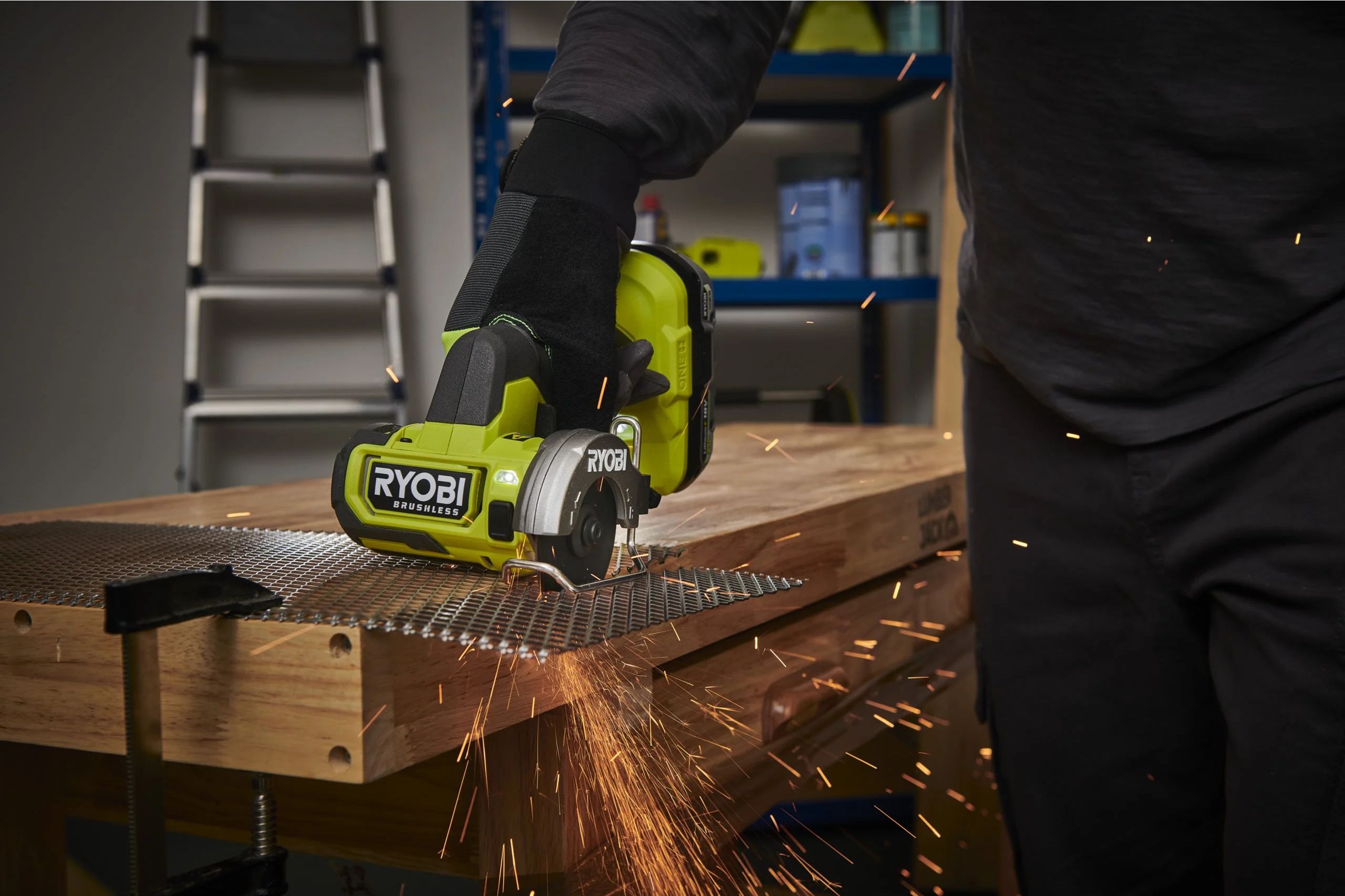 Aku úhlová bruska RYOBI RCT18BL-0, 76mm, 18V