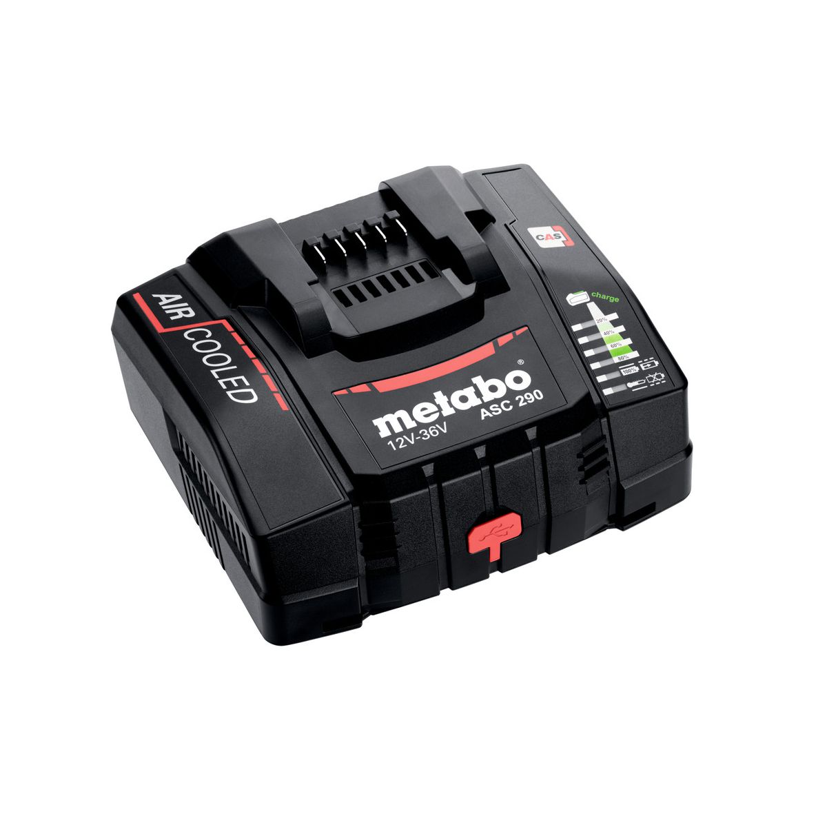 Aku set 2×8 Ah LiHDX, ASC 290 Metabo, 18V, metaBOX