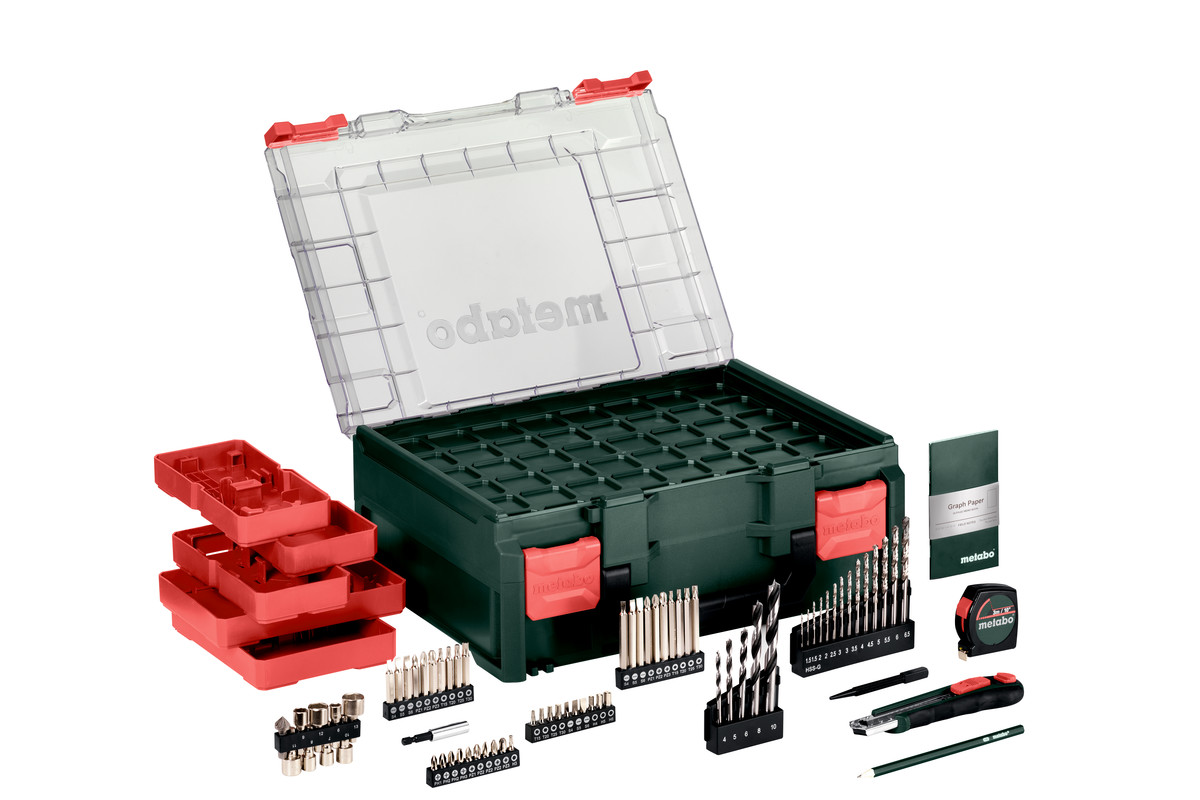 Aku vrtací šroubovák Metabo BS 18 Quick SET, 2×2Ah - Mobilní dílna