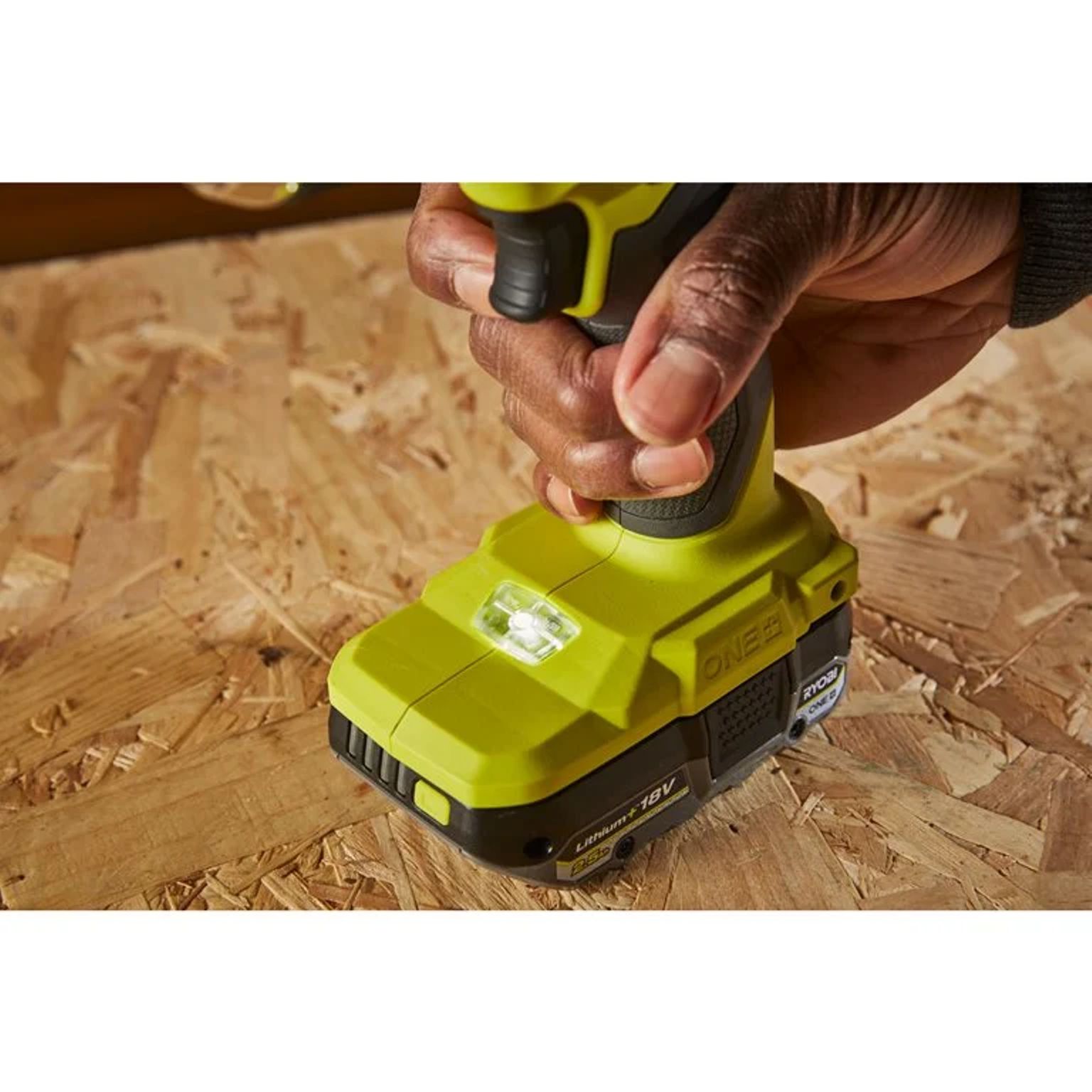 Aku příklepová vrtačka Ryobi RPD18BL1-2C42S, 2Ah+4Ah, 18V