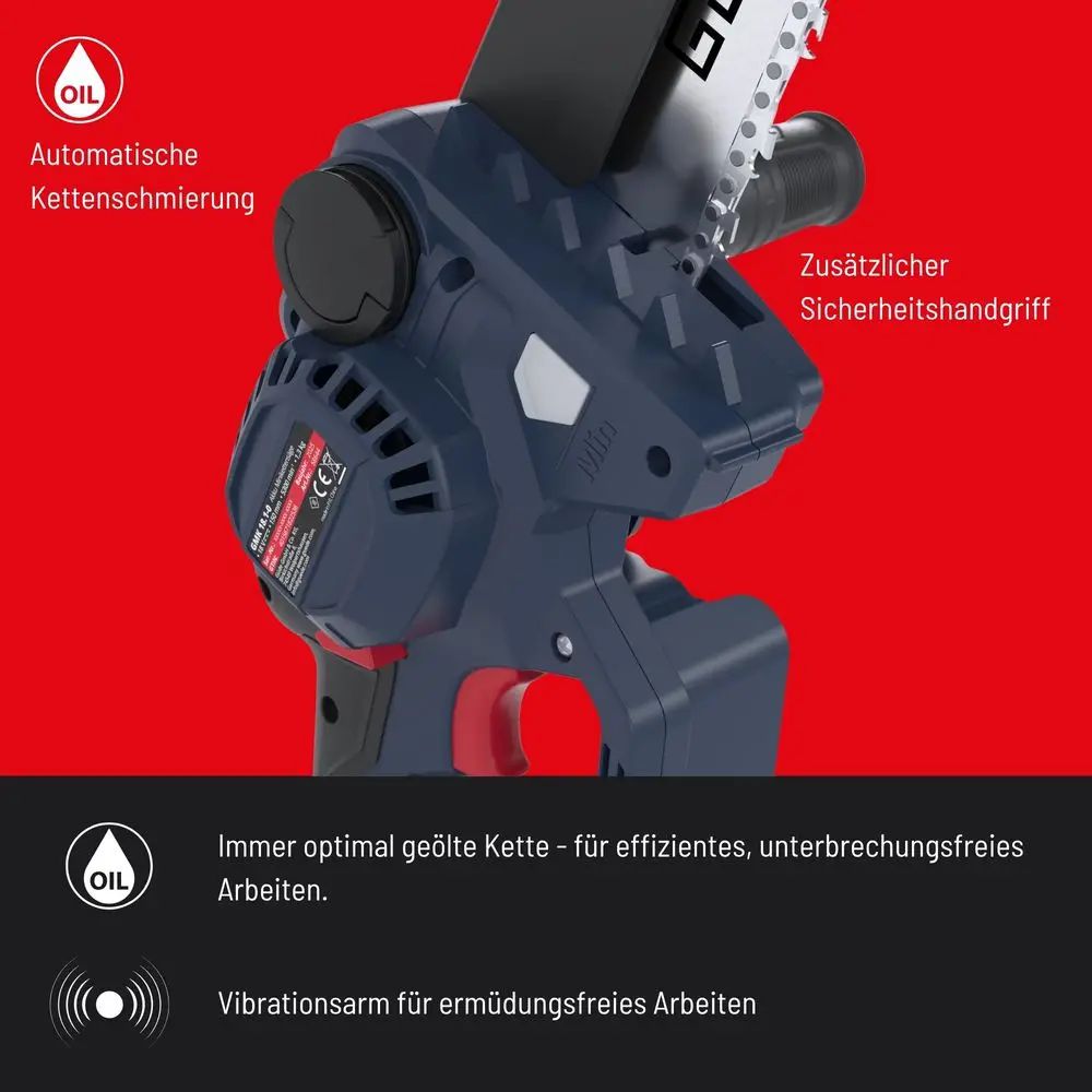 Aku řetězová pilka Güde GAK 18-201-05.1, 18V